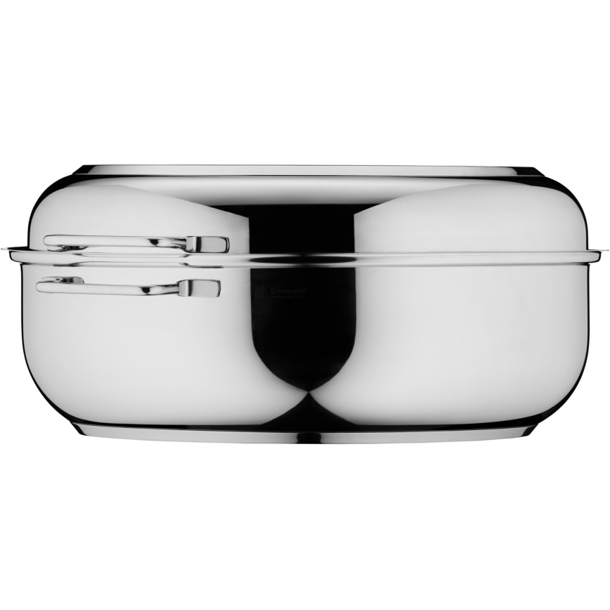WMF - Assadeira oval com tampa  41x28,5 x18 cm aço inoxidável