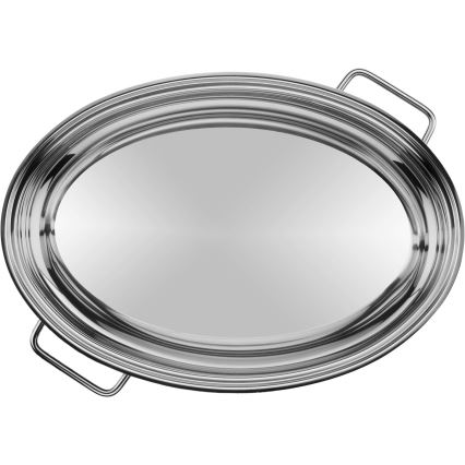 WMF - Assadeira oval com tampa  41x28,5 x18 cm aço inoxidável