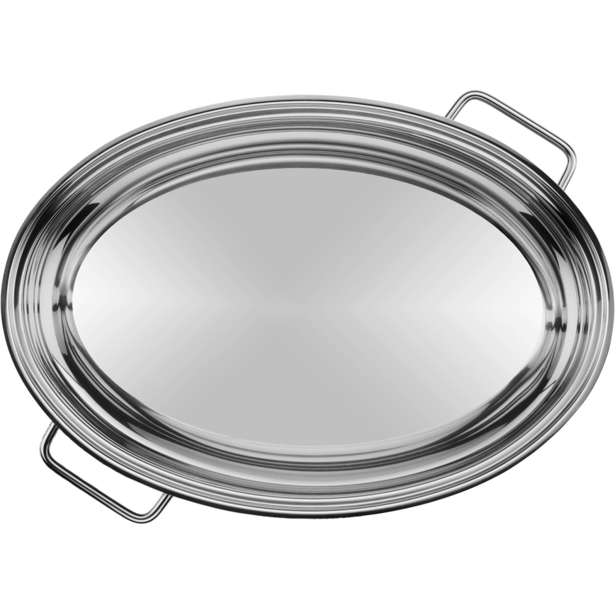 WMF - Assadeira oval com tampa  41x28,5 x18 cm aço inoxidável