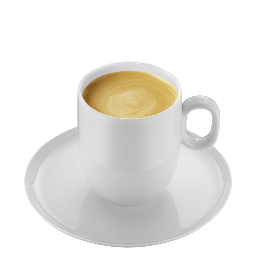 WMF - CONJUNTO 2x Chávena para café creme com pires BARISTA 170 ml branco