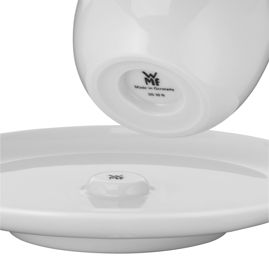 WMF - CONJUNTO 2x Chávena para café creme com pires BARISTA 170 ml branco
