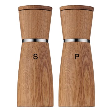 WMF - CONJUNTO 2x Moedores de especiaria NATURE carvalho