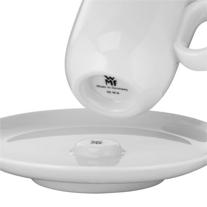 WMF - CONJUNTO 2x Xícara de espresso com pires BARISTA branco