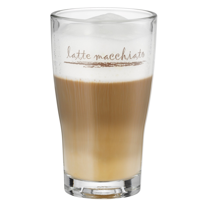 WMF - Conjunto de copos e colheres para latte macchiato CLEVER & MORE 6 peças