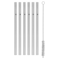WMF - CONJUNTO 6x Palhinhas em aço inoxidável BARIC + escova de limpeza