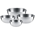 WMF - Conjunto de 4 tigelas de cozinha GOURMET em aço inoxidável