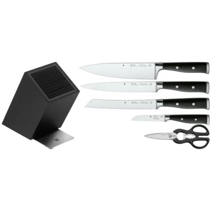 WMF - Conjunto de 6 facas de cozinha com bloco GRAND CLASS
