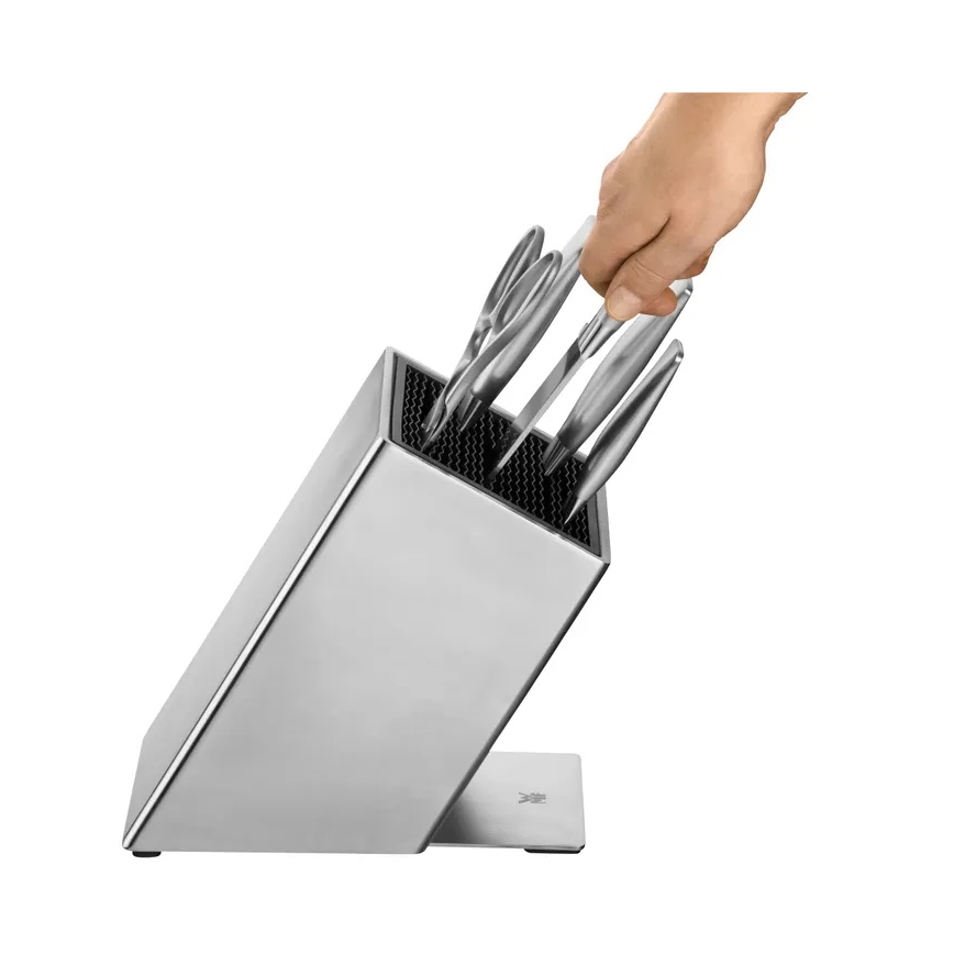 WMF - Conjunto de 6 facas de cozinha em bloco GRAND GOURMET