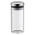 WMF - Frasco de vidro para alimentos DEPOT 1l aço inoxidável