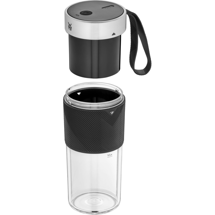 WMF - Liquidificador portátil para smoothies KITCHENminis, 50 W / 7,4 V, 1200 mAh, aço inoxidável