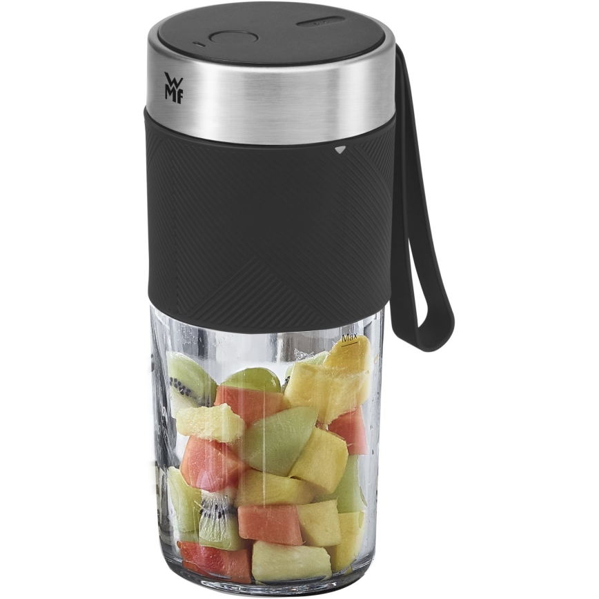 WMF - Liquidificador portátil para smoothies KITCHENminis, 50 W / 7,4 V, 1200 mAh, aço inoxidável