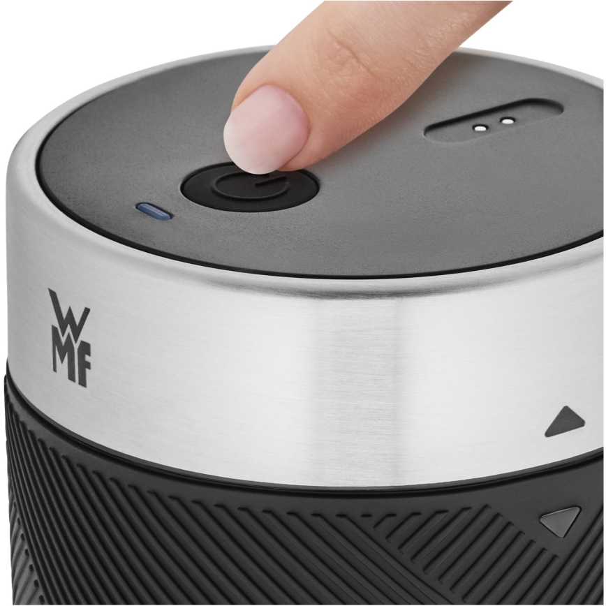 WMF - Liquidificador portátil para smoothies KITCHENminis, 50 W / 7,4 V, 1200 mAh, aço inoxidável
