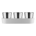 WMF - Vaso de ervas com rega automática 3unid. GOURMET branco/aço inoxidável