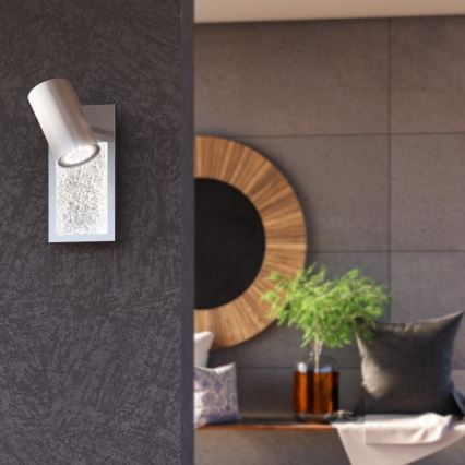 Wofi 11589 - Luminária de parede LED BALI 1xGU10/5W/230V + LED/6W/230V