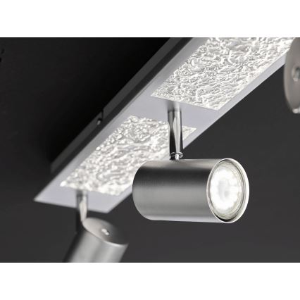 Wofi 11591 - Luminária de embutir LED BALI 3xGU10/5W/230V + 2xLED/6W/230V 3000K