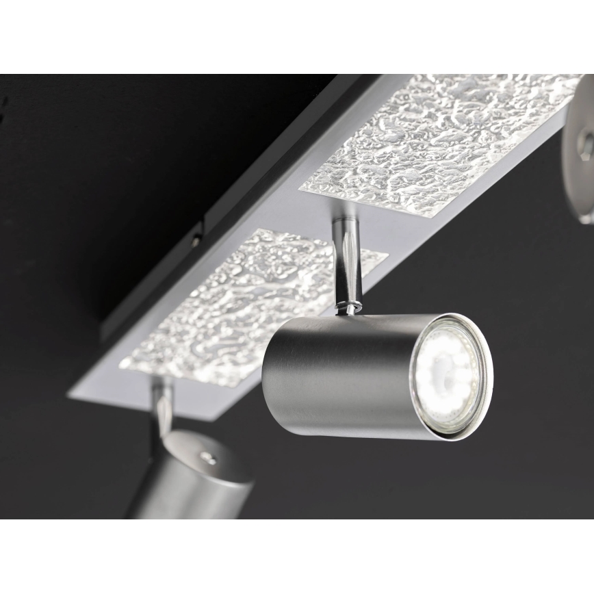 Wofi 11591 - Luminária de embutir LED BALI 3xGU10/5W/230V + 2xLED/6W/230V 3000K