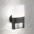 Wofi 12227 - Número de casa LED DIEGO LED/10,5W/230V 3000K IP54