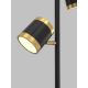Wofi 3003-304S - Candeeiro de chão LED com regulação TOULOUSE LED/21W/230V preto/dourada