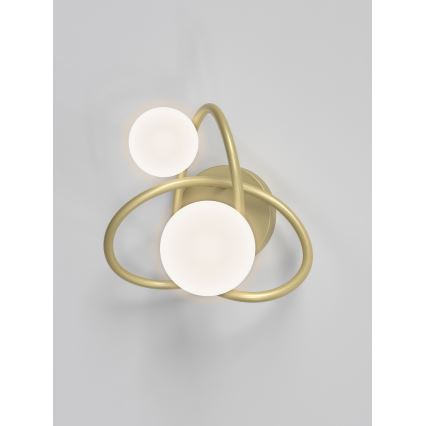 Wofi 4014-201 - Iluminação de parede LED NANCY 2xG9/3,5W/230V dourada/branco