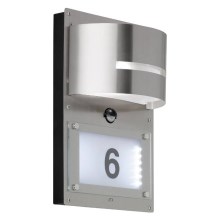 Wofi 4046.02.97.7000- Número de casa LED com sensor MARVEL E27/13W/230V +LED/1,7W