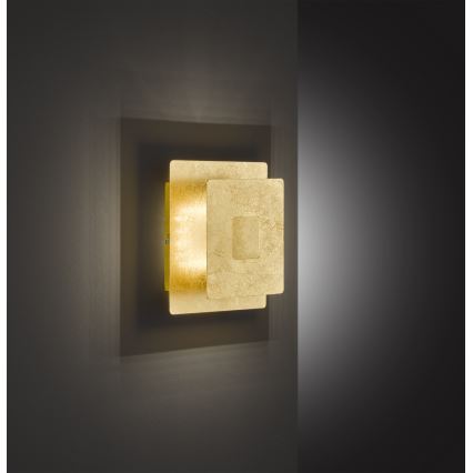 Wofi 4048-201Q - Iluminação de parede LED BAYONNE LED/6,5W/230V dourada