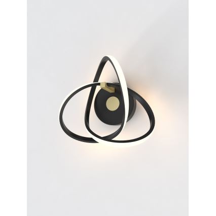 Wofi 4134-104 - Iluminação de parede LED INDIGO LED/14W/230V preto/dourada