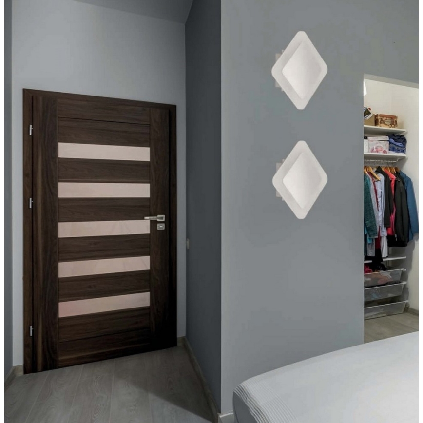 Wofi 4157.01.01.6000 - Luz de parede LED IMPULS 1xLED/9W/230V