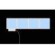 Wofi 4506.04.06.9000 - CONJUNTO 4x Iluminação de parede LED RGB com regulação LED/2W/230V + controlo remoto