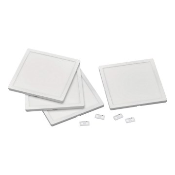 Wofi 4506.04.06.9500 - CONJUNTO de exteensão 4x Iluminação de parede LED RGB com regulação LED/2W/230V