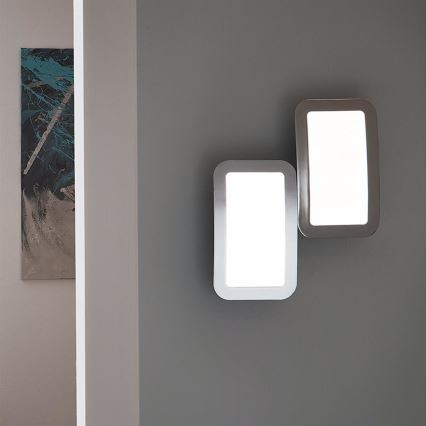 Wofi 4526.02.01.6000 - CONJUNTO 2x Iluminação de parede LED com regulação SAGA LED/8W/230V