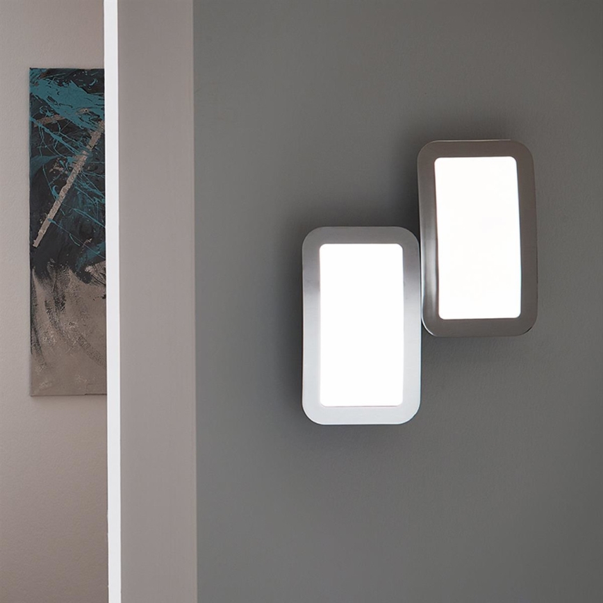 Wofi 4526.02.01.6000 - CONJUNTO 2x Iluminação de parede LED com regulação SAGA LED/8W/230V