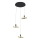 Wofi 5016-304 - Candelabro suspenso LED com regulação BREST LED/26W/230V preto/dourada