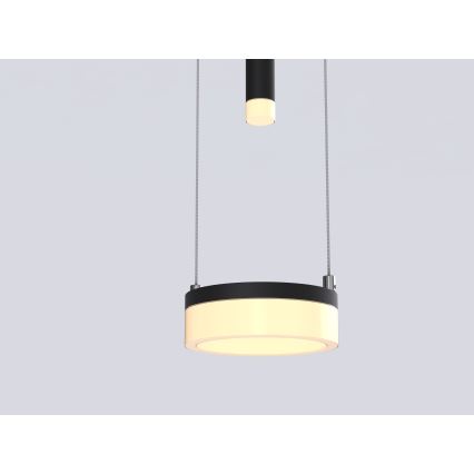Wofi 6054-502 - Candelabro suspenso LED com regulação JESSE LED/21W/230V preto