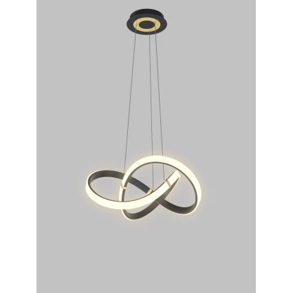 Wofi 6134-104 - Candelabro suspenso LED com regulação INDIGO LED/44W/230V preto/dourada