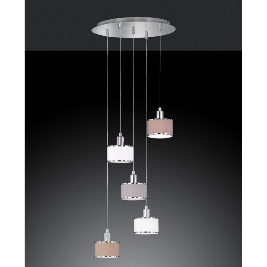 Wofi 619905019000 - Candelabro sobre um fio CIARA 5xE14/28W/230V