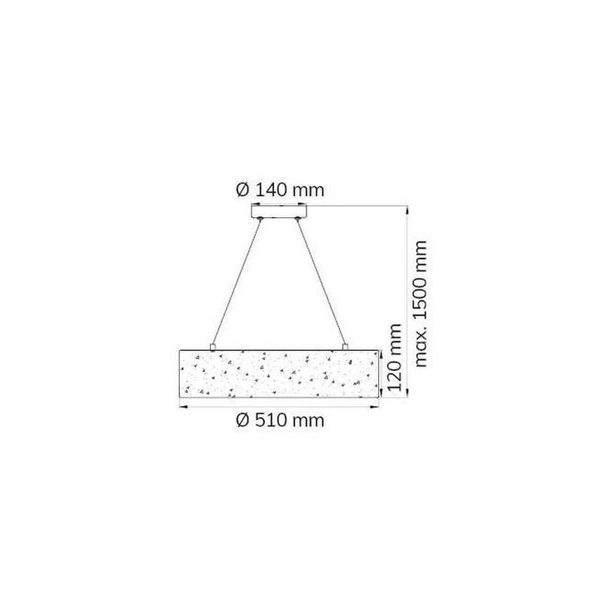 Wofi 6370.01.70.7000 - Candelabro suspenso LED LEIKA LED/21W/230V