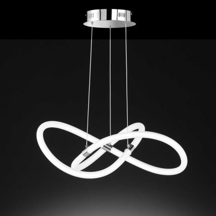 Wofi 6883.01.01.9000 - Candelabro suspenso LED com regulação LED/37W/230V 3000-6000K+controlo remoto