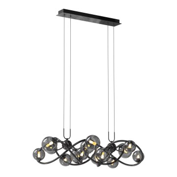 Wofi 7014-1405 - Candeeiro suspenso LED NANCY 14xG9/3,5W/230V preto/cromado brilhante