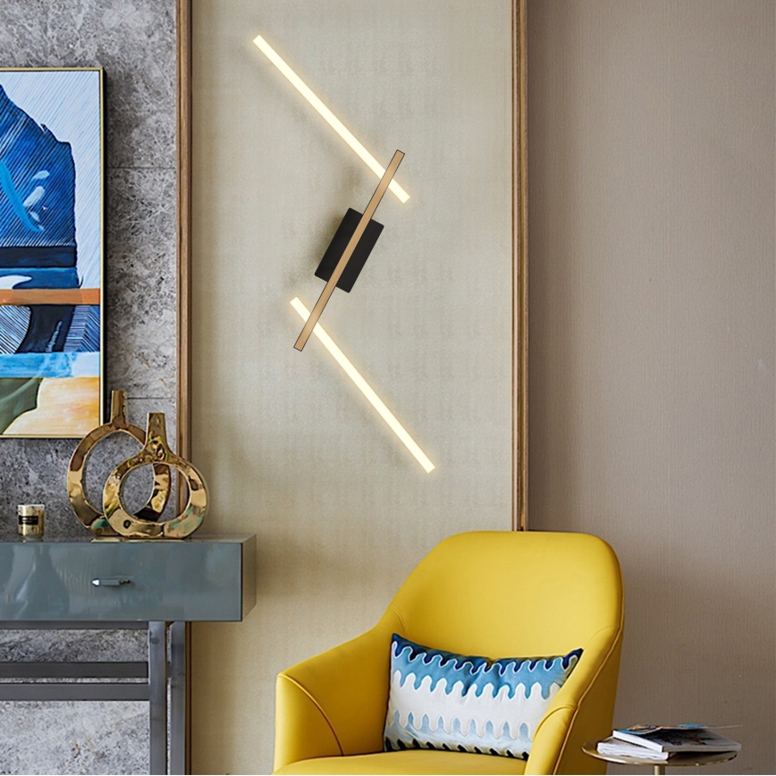 Wofi 7021-306 - Iluminação de parede LED com regulação RIMINI LED/40W/230V castanho/preto