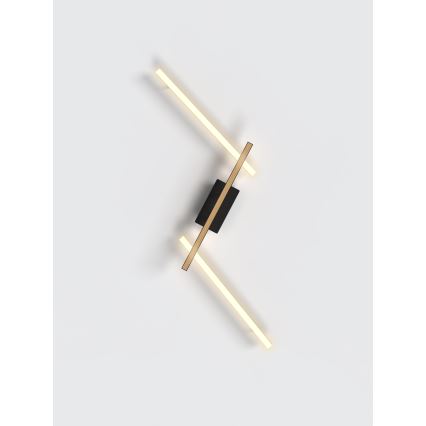 Wofi 7021-306 - Iluminação de parede LED com regulação RIMINI LED/40W/230V castanho/preto