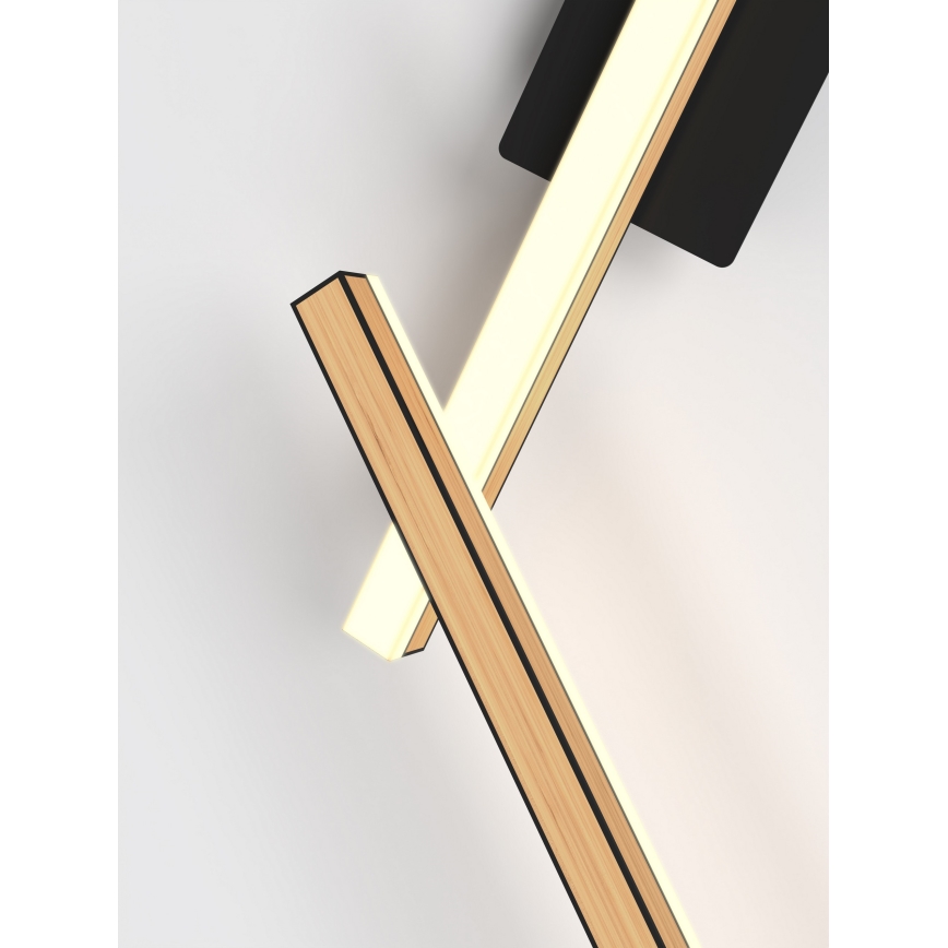 Wofi 7021-506 - Iluminação de parede LED com regulação RIMINI LED/57W/230V castanho/preto