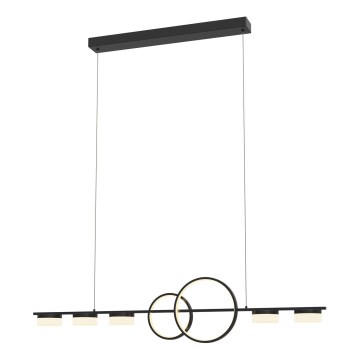 Wofi 7030-702 - Candelabro suspenso LED com regulação MESSINA LED/57W/230V preto