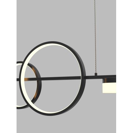 Wofi 7030-702 - Candelabro suspenso LED com regulação MESSINA LED/57W/230V preto