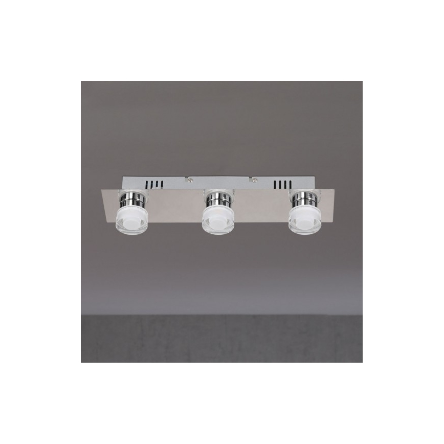 Wofi 7848.03.54.0044 - Iluminação de teto de casa de banho LED LORIENT 3xLED/4W/230V IP23