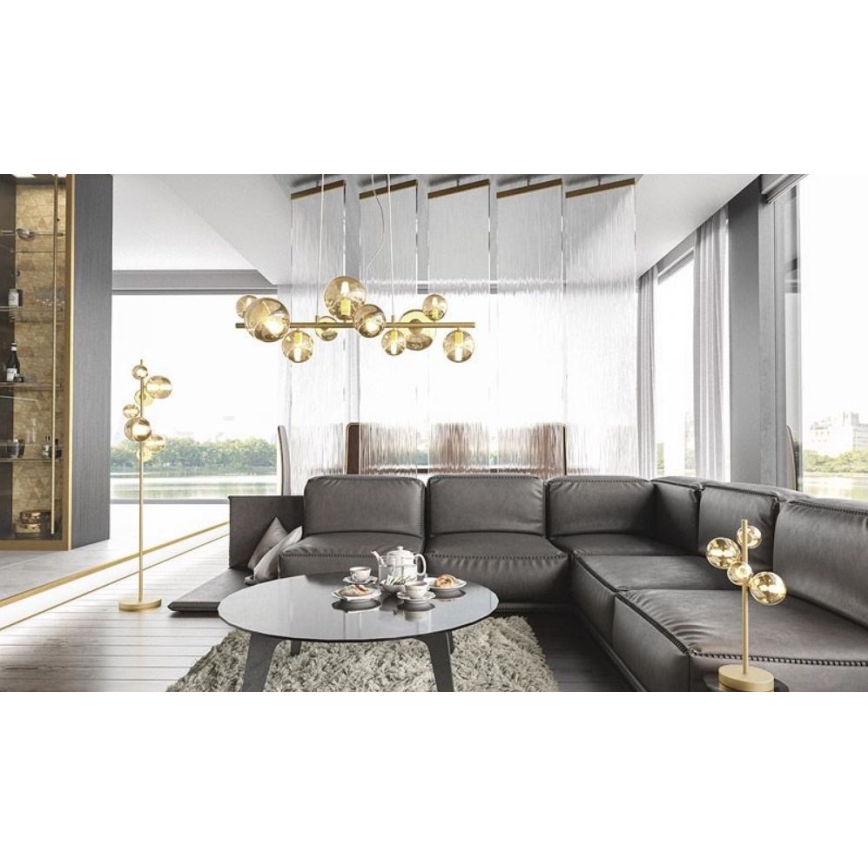 Wofi 8014.04.14.9000 - Candeeiro de mesa LED VILLA 4xG9/3W/230V dourado