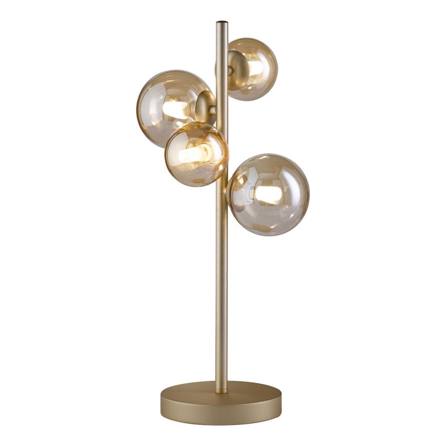 Wofi 8014.04.14.9000 - Candeeiro de mesa LED VILLA 4xG9/3W/230V dourado