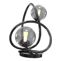 Wofi 8014-205 - Candeeiro de mesa LED NANCY 2xG9/3,5W/230V preto/cromado brilhante