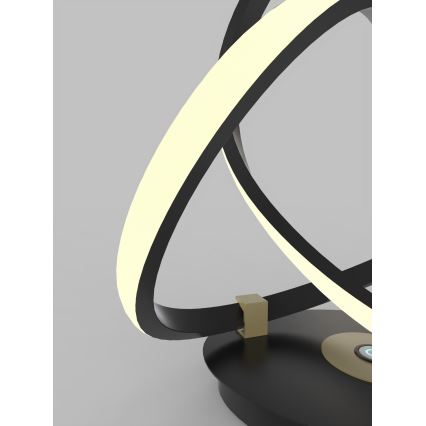 Wofi 8134-104 - LED Candeeiro de mesa táctil com regulação INDIGO LED/10,5W/230V preto/dourada