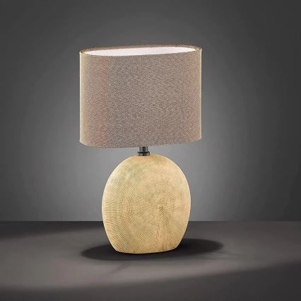 Wofi 845601236000 - Candeeiro de mesa CARMEN 1xE14/40W/230V bege