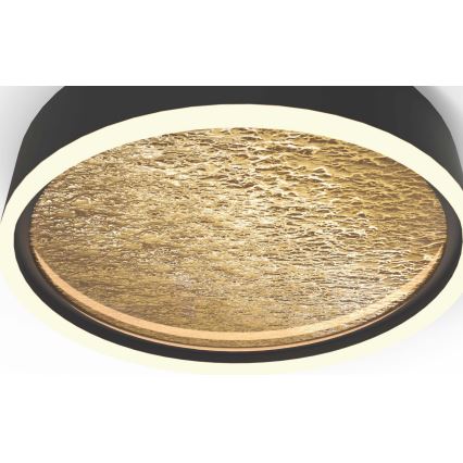 Wofi 9002-104M - Plafon LED dimmerizável BORDEAUX LED/37W/230V preto/dourado